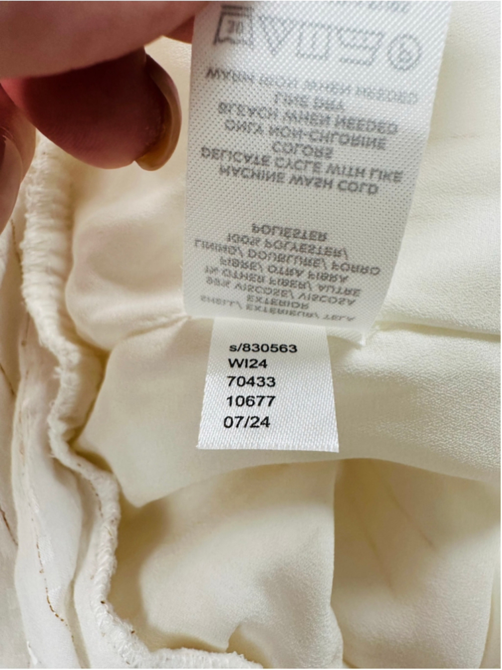 Ann Taylor Small Ivory Metallic Stripe High Neck Puff Sleeve Romantic Blouse - Picture 12 of 13